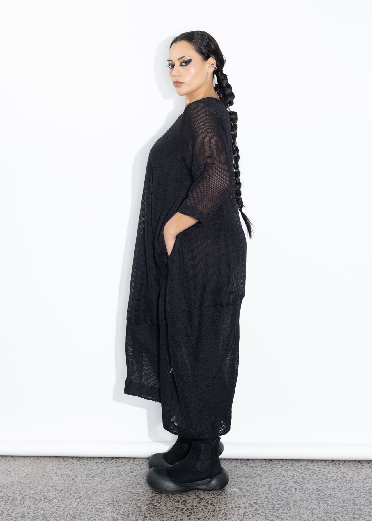 Elsey Dress - Black Net