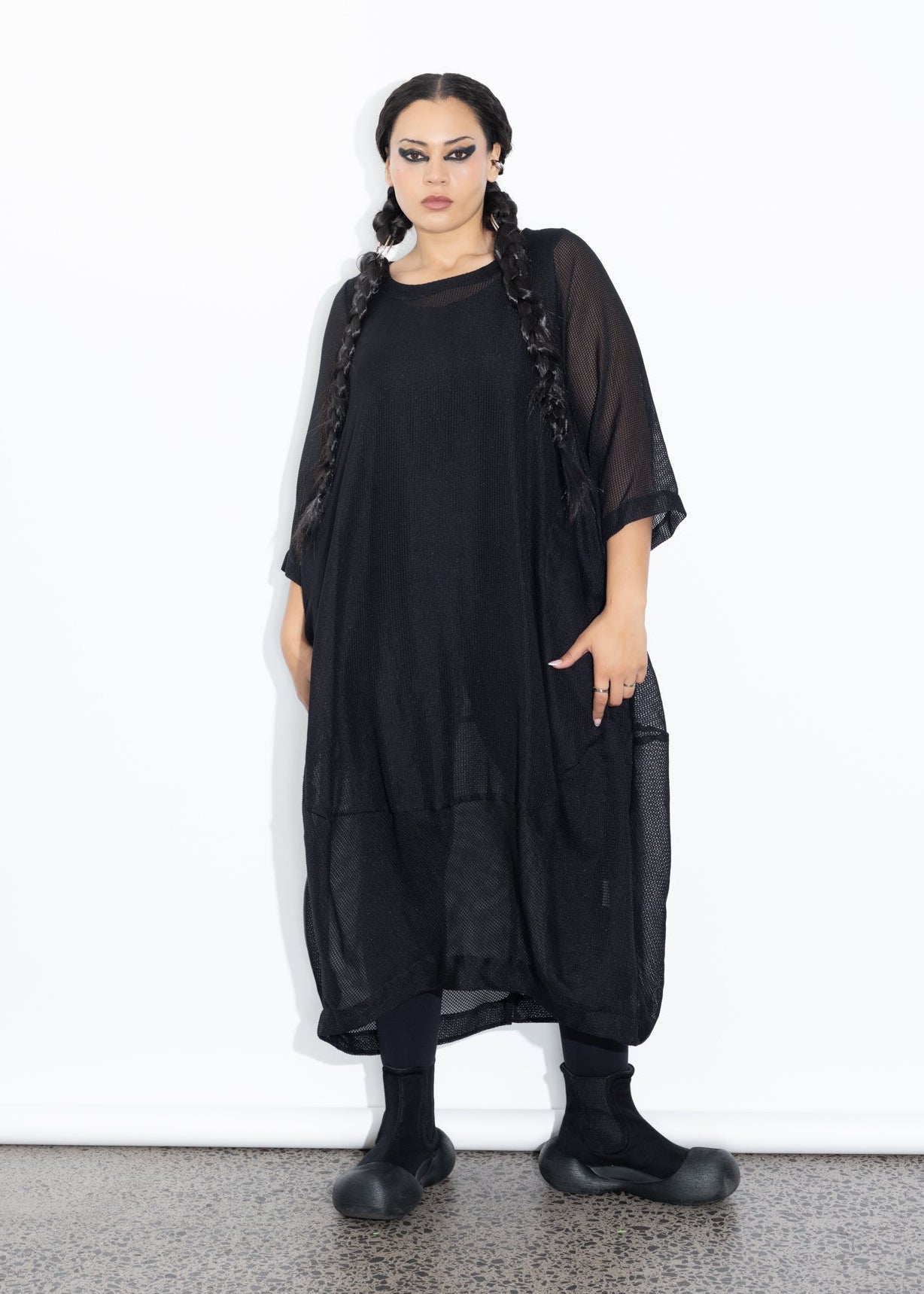 Elsey Dress - Black Net