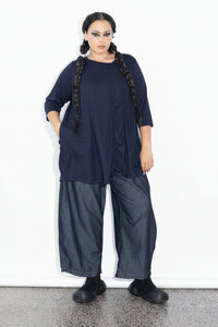 Marley Tee - Navy Merino