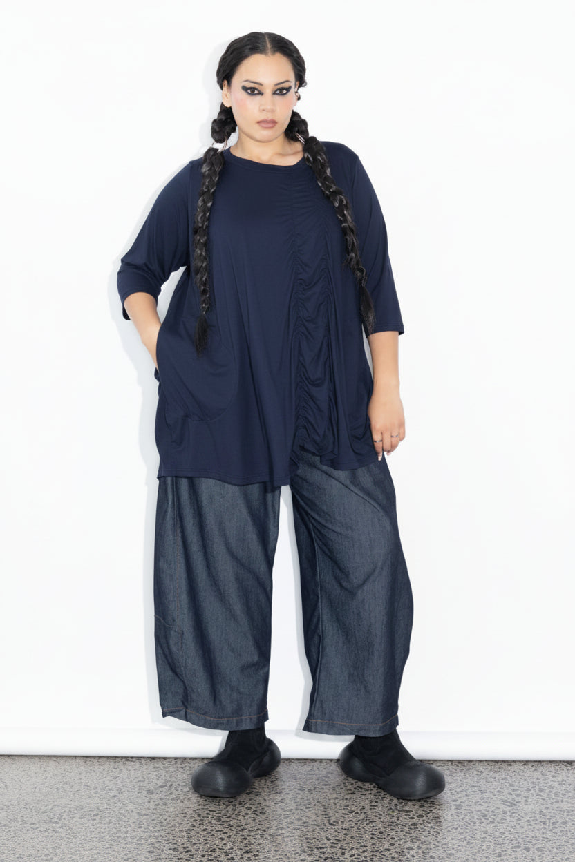Marley Tee - Navy Merino