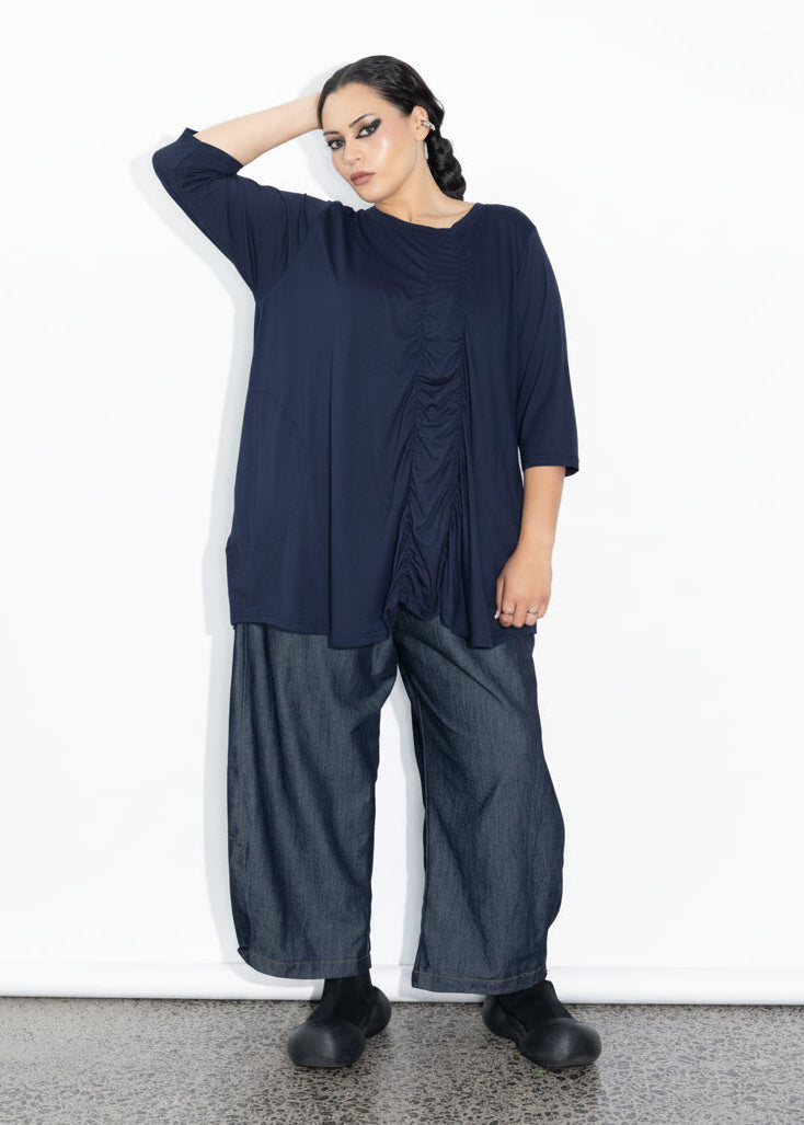 Marley Tee - Navy Merino