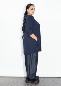 Marley Tee - Navy Merino