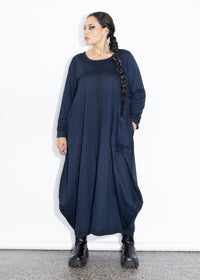 Muse Dress - Navy Spray