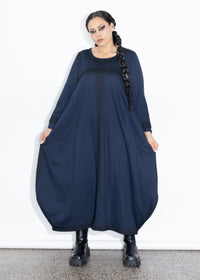 Muse Dress - Navy Spray