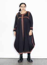 Muse Dress - Black Spray