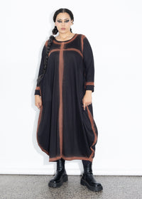 Muse Dress - Black Spray