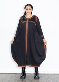 Muse Dress - Black Spray