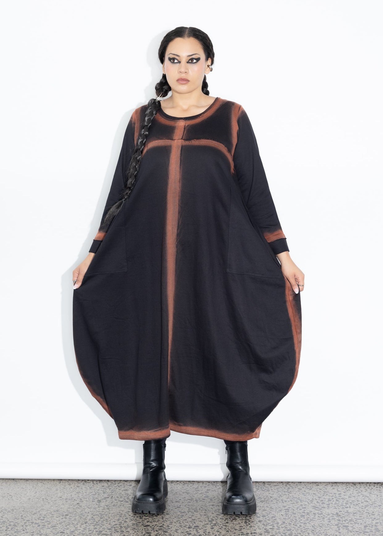Muse Dress - Black Spray