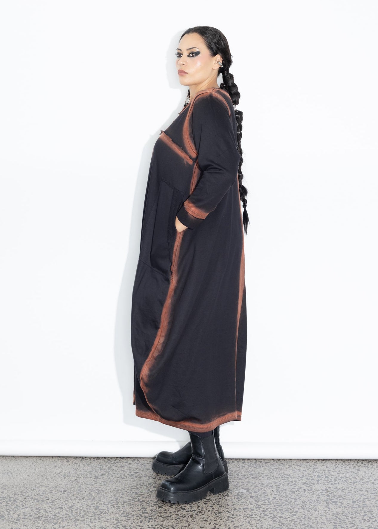 Muse Dress - Black Spray