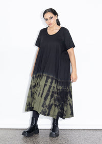 Colleen Dress - Green Tie Dye