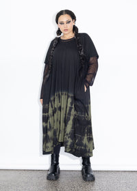 Colleen Dress - Green Tie Dye