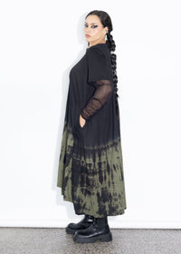 Colleen Dress - Green Tie Dye
