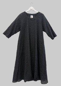 Riley Dress - Seersucker Black