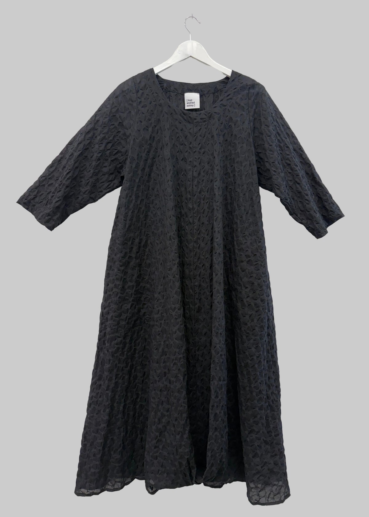 Riley Dress - Seersucker Black