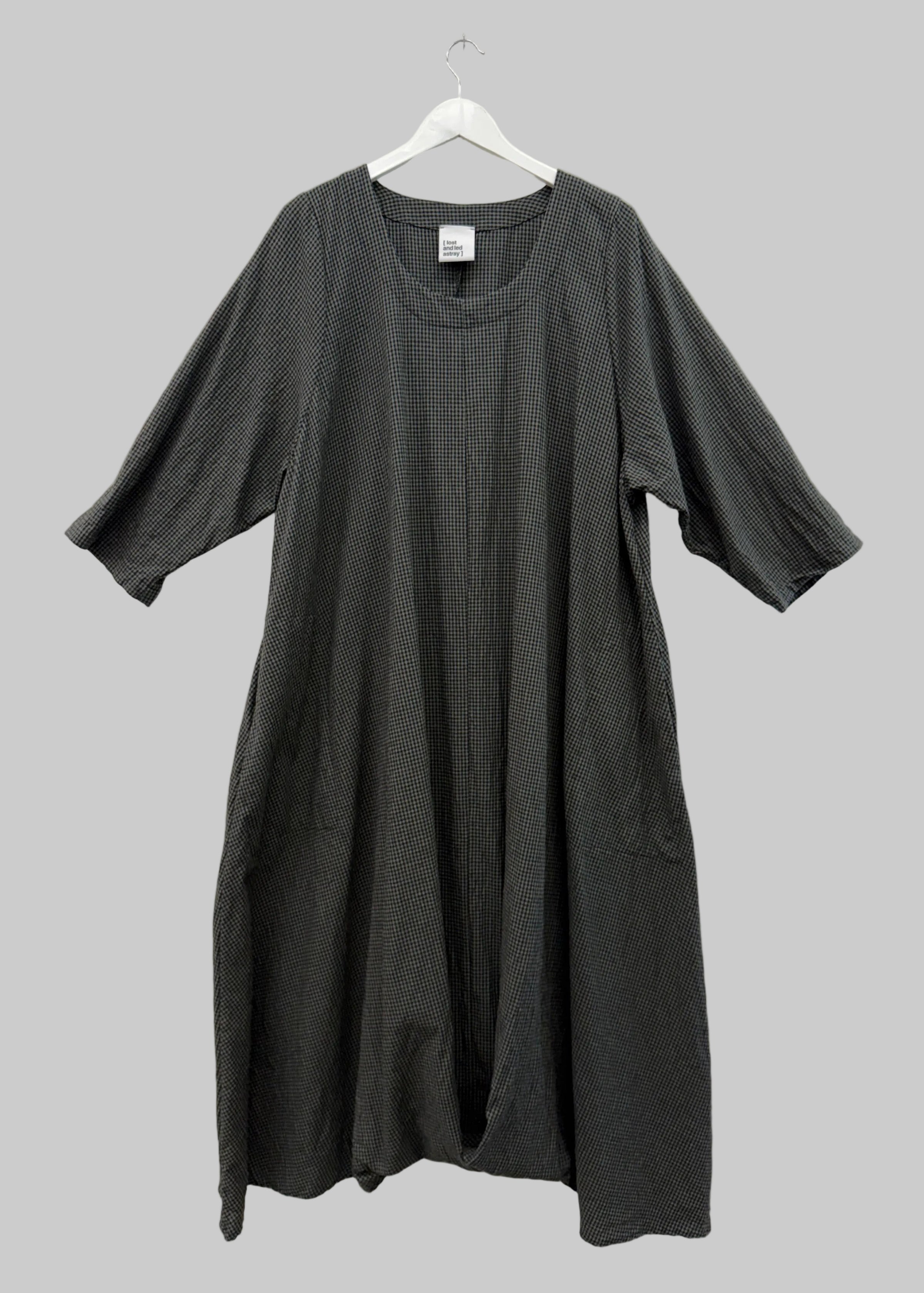 Riley Dress - Sage Check