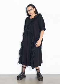 Ruffles Dress - Black