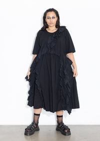 Ruffles Dress - Black