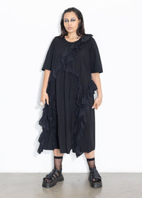 Ruffles Dress - Black