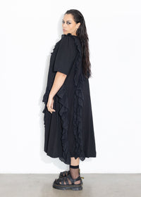 Ruffles Dress - Black