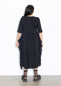 Ruffles Dress - Black