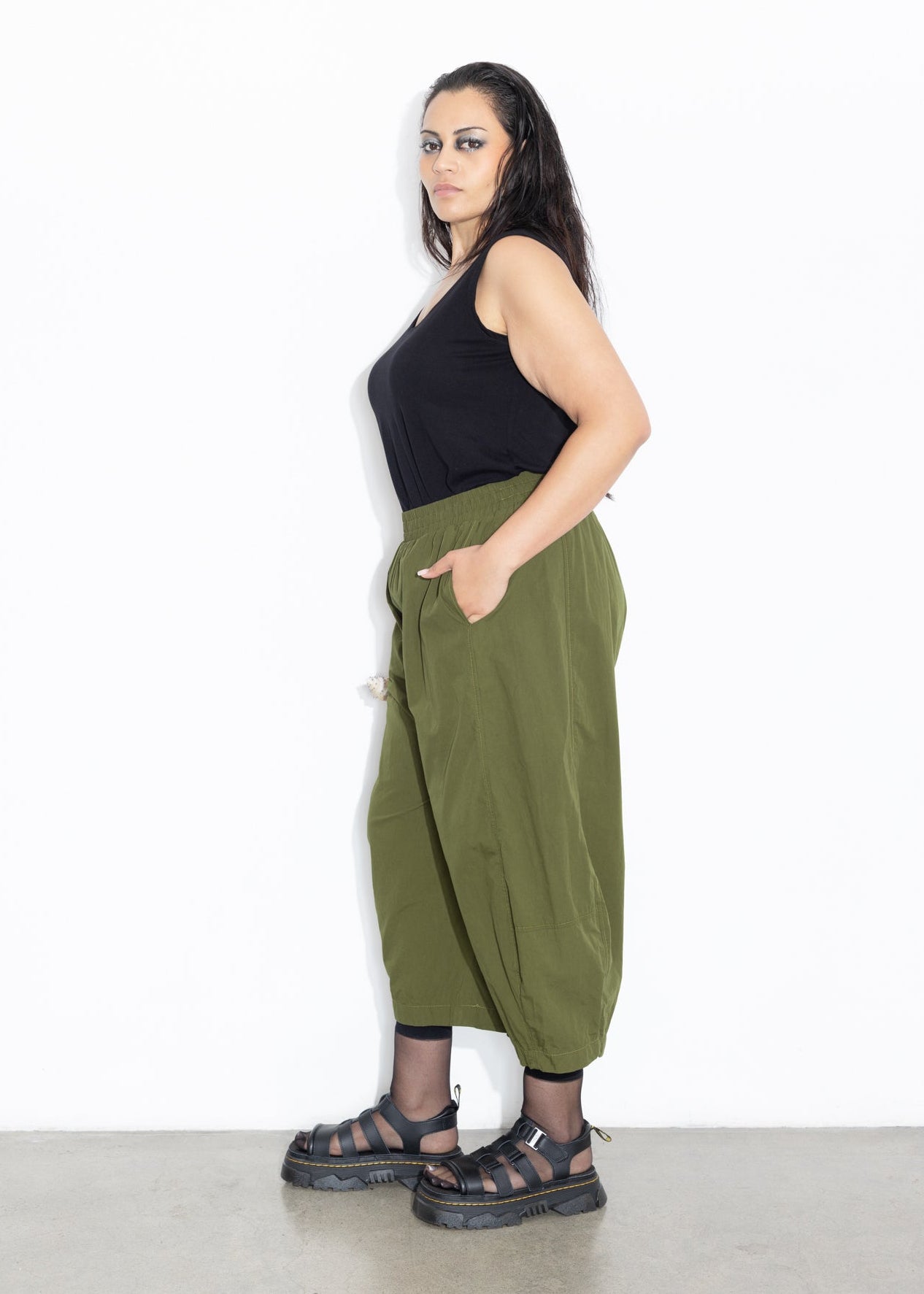 Bell Pant - Olive