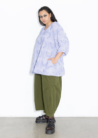 Lantern Top - Blue Stripe