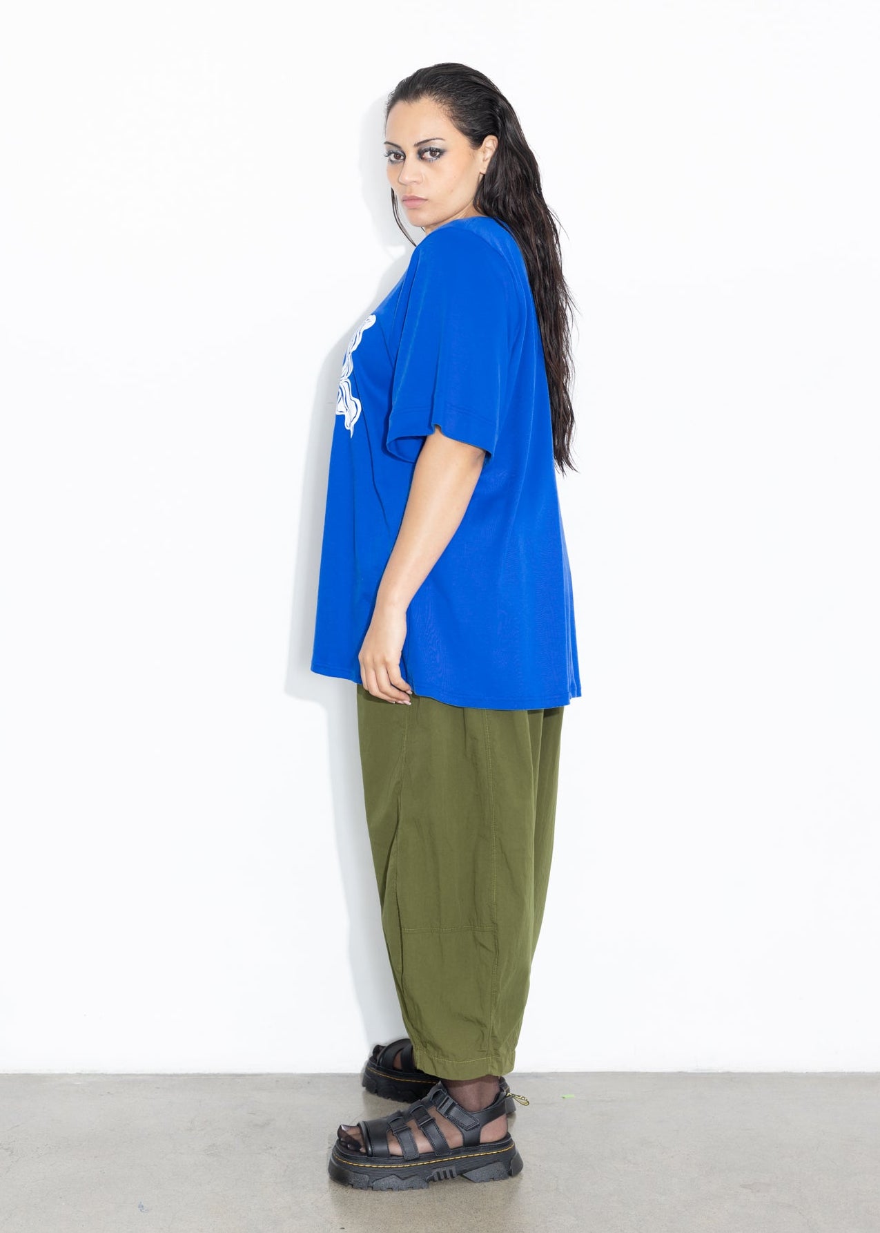 Box Tee - Printed Blue