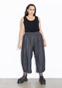 Bell Pant - Black Chambray