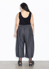 Bell Pant - Black Chambray