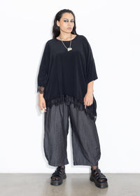 Lace Tee - Black