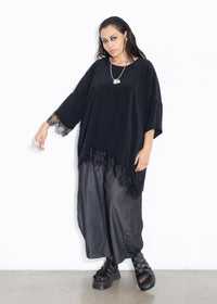 Lace Tee - Black