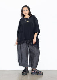 Lace Tee - Black