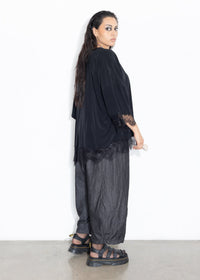 Lace Tee - Black