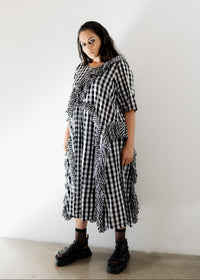 Ruffles Dress - Gingham