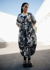 Luchia Dress - Foliage Print