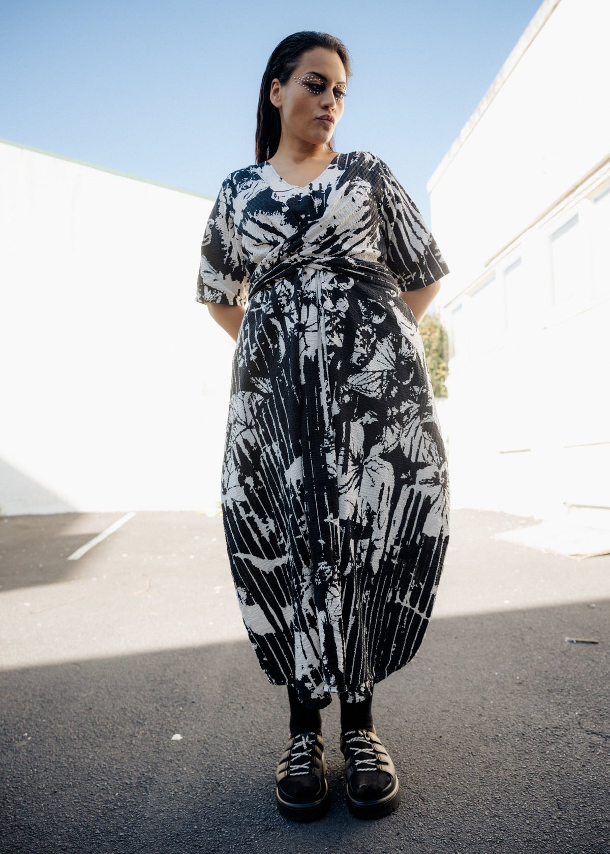 Luchia Dress - Foliage Print