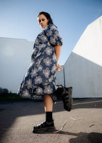 Ronnie Dress - Chambray Embroidery