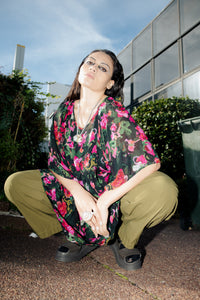 Zoe Top - Floral Study