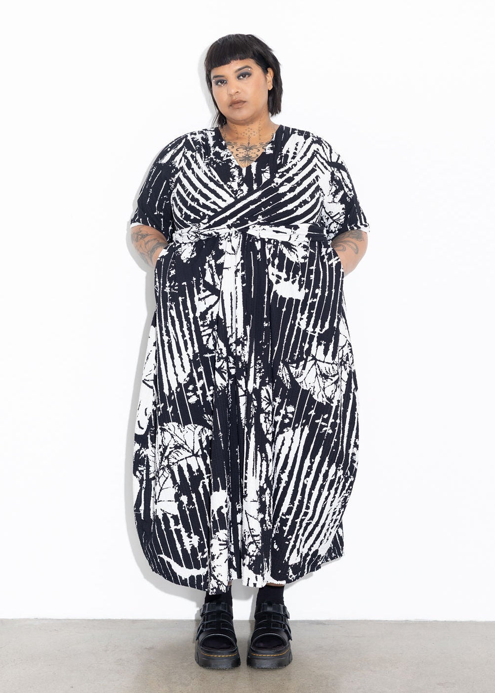 Luchia Dress - Foliage Print