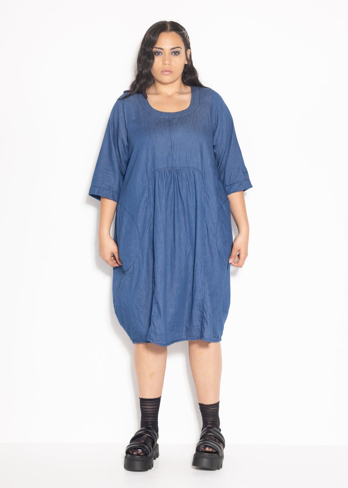 Maddie Dress - Chambray