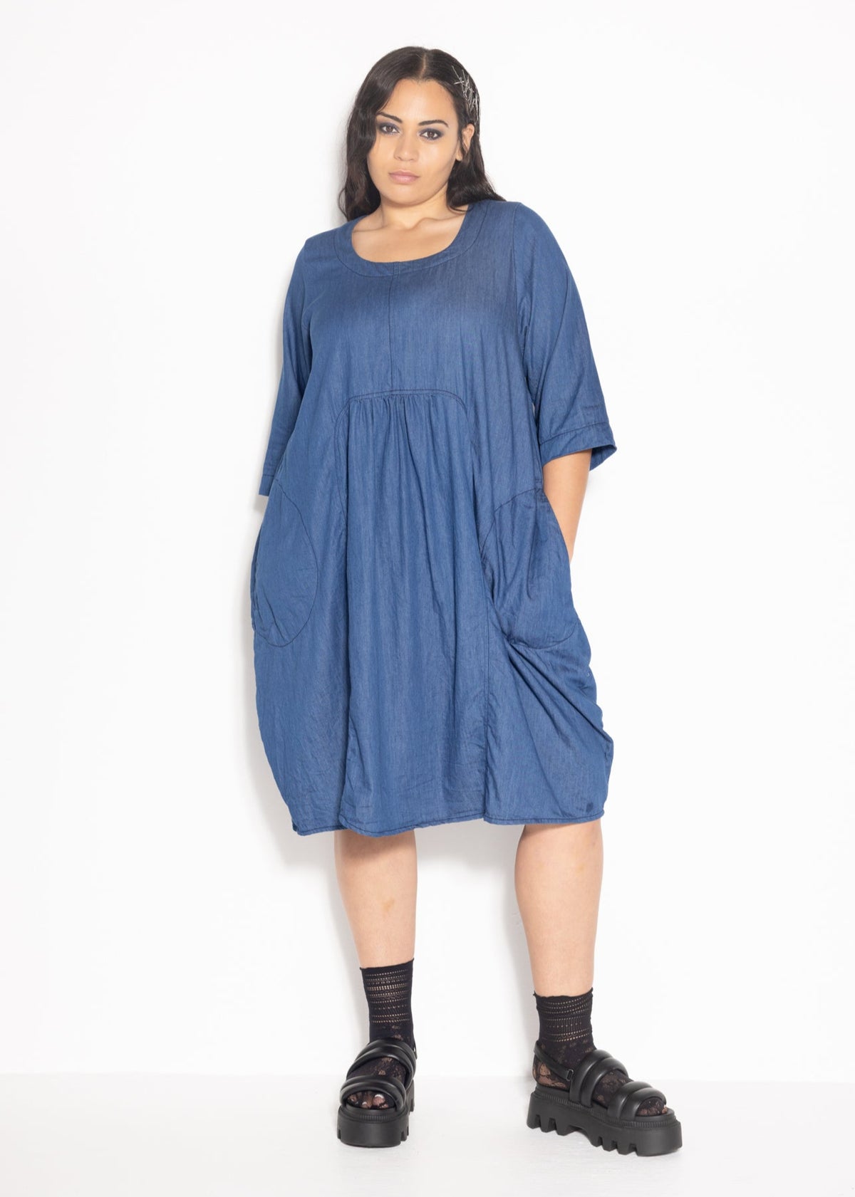 Maddie Dress - Chambray