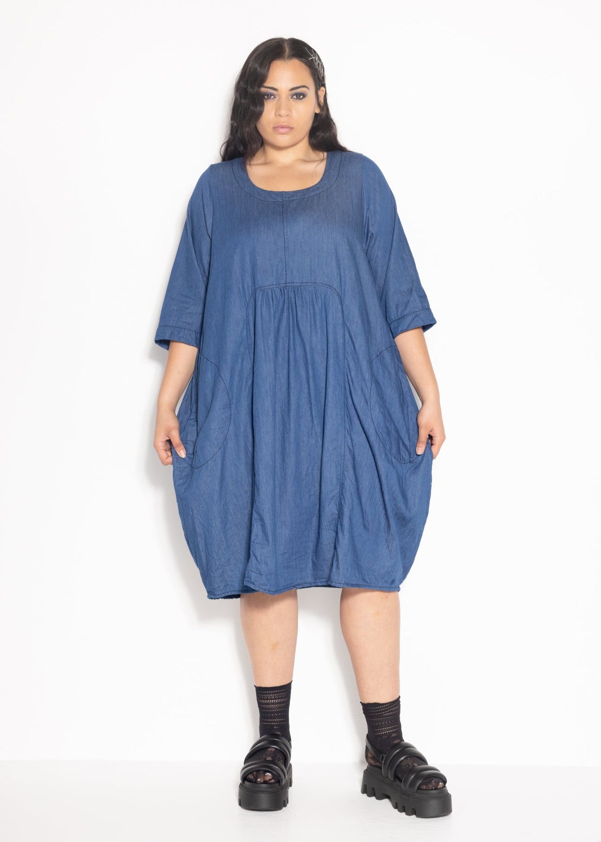 Maddie Dress - Chambray