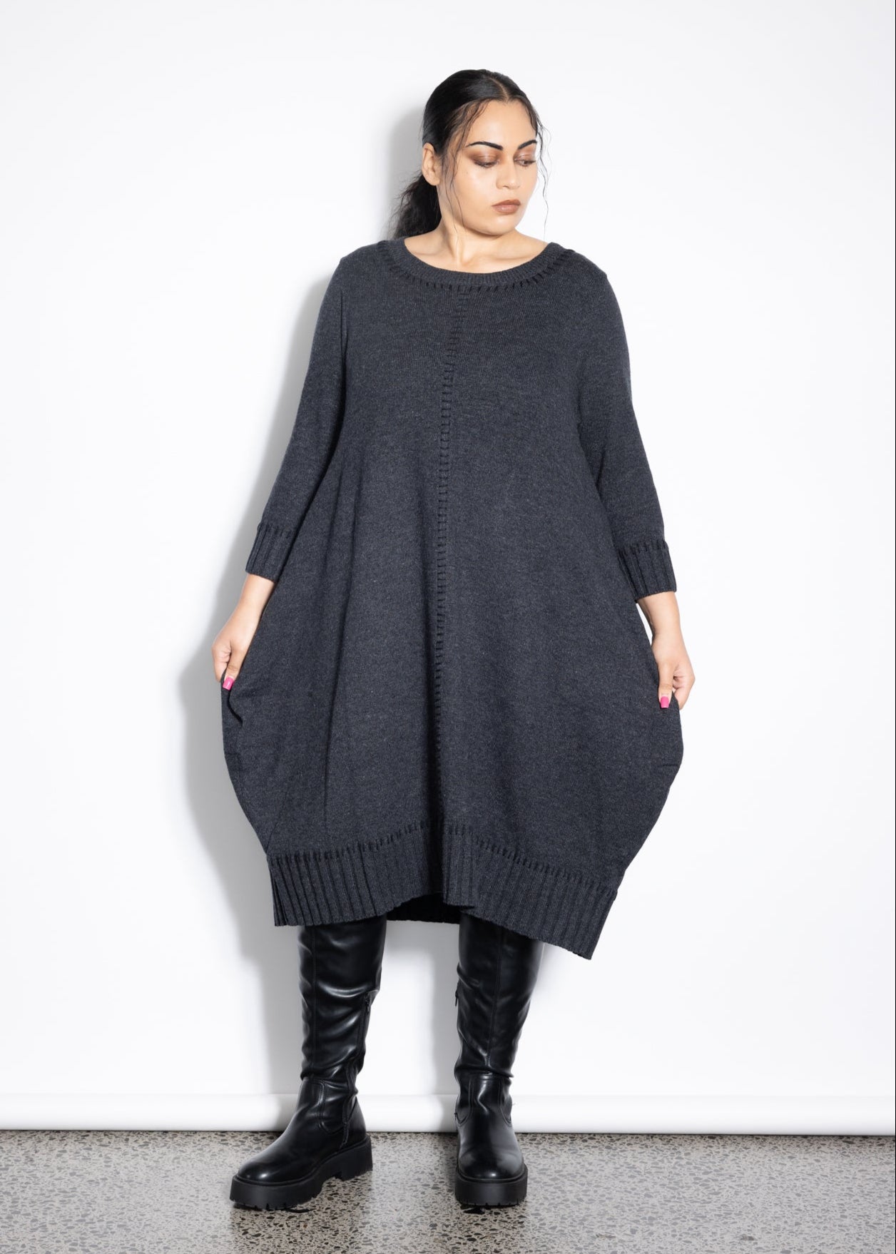 Elodie Dress - Grey