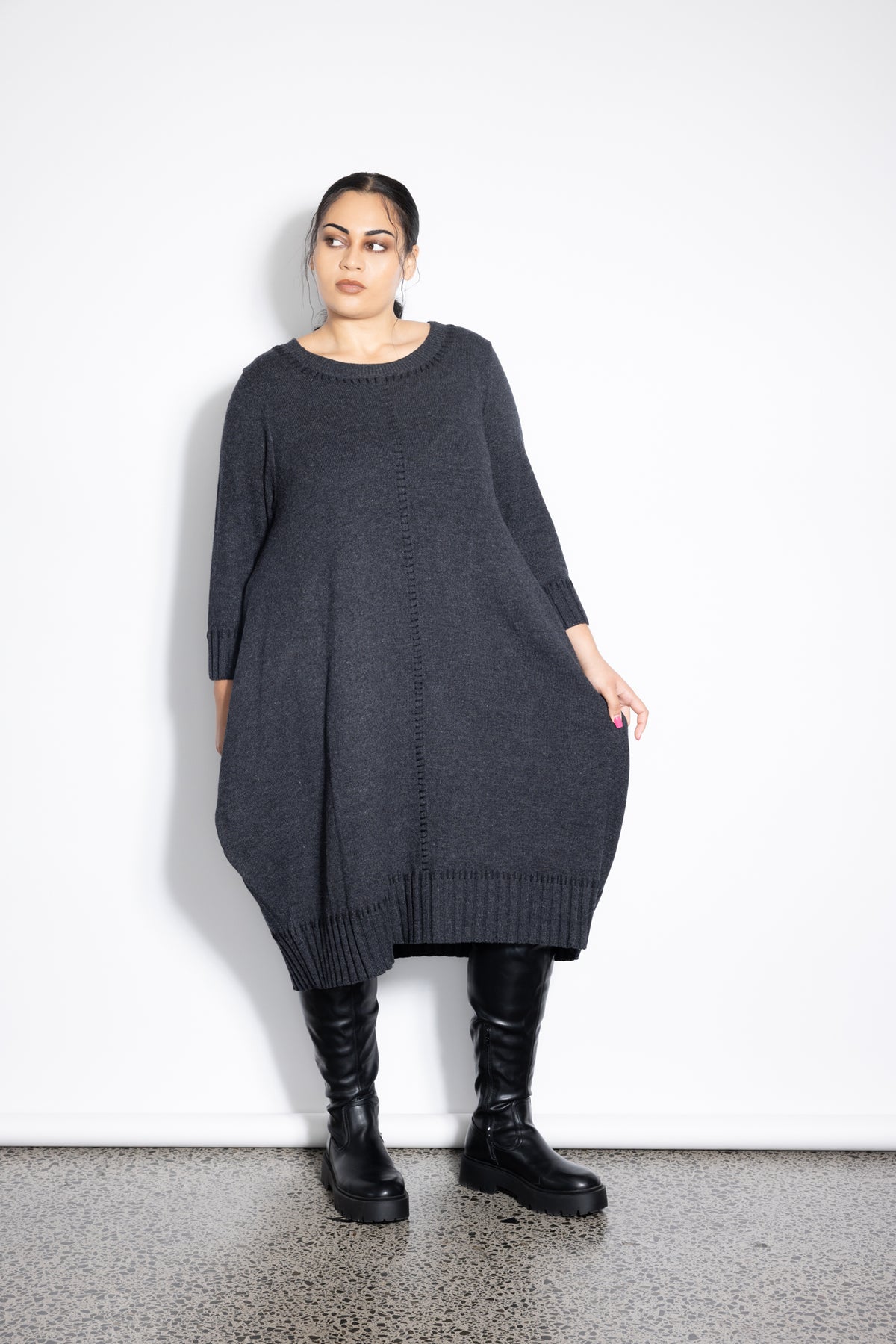 Elodie Dress - Grey