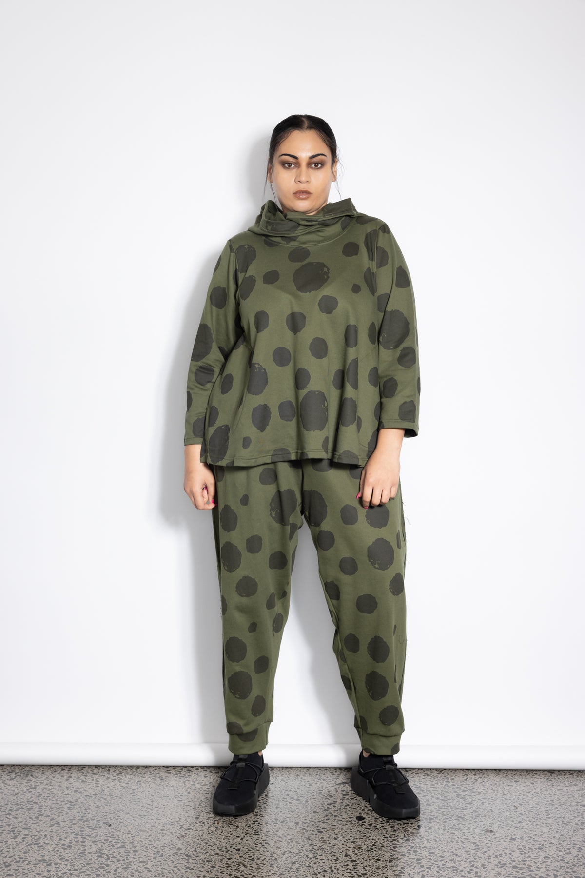 Spot Trackies - Khaki Spot