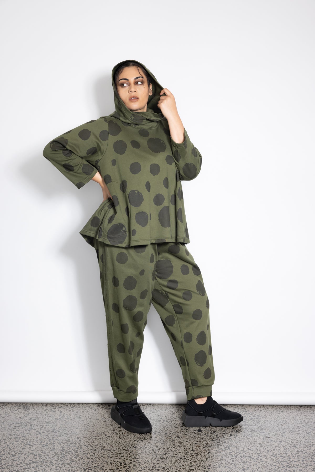 Spot Trackies - Khaki Spot