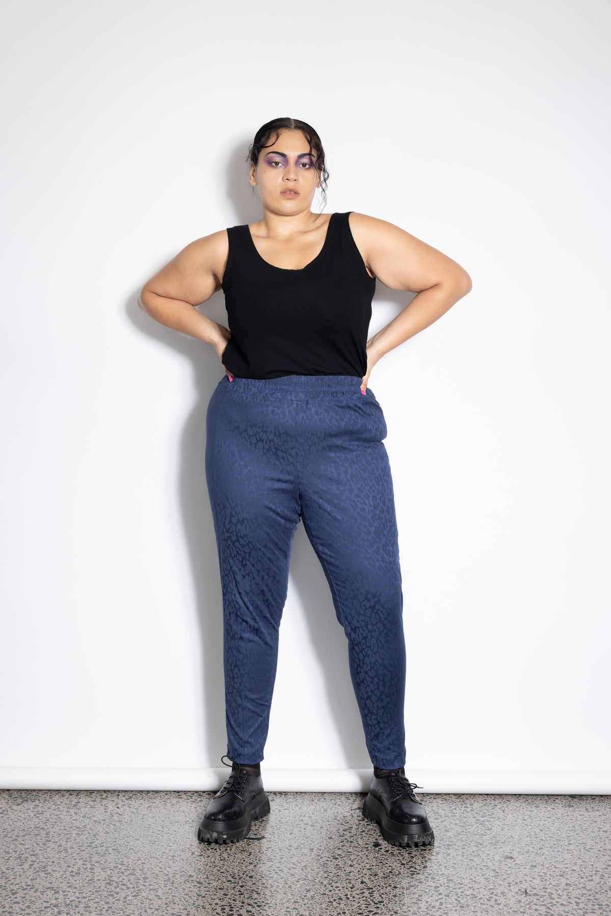 Unity Pants - Blue Leopard