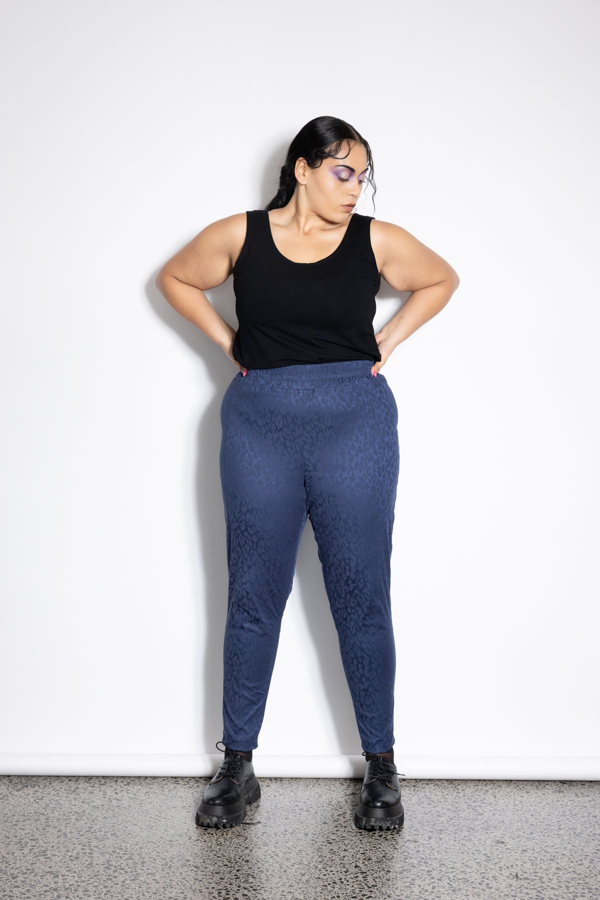 Unity Pants - Blue Leopard