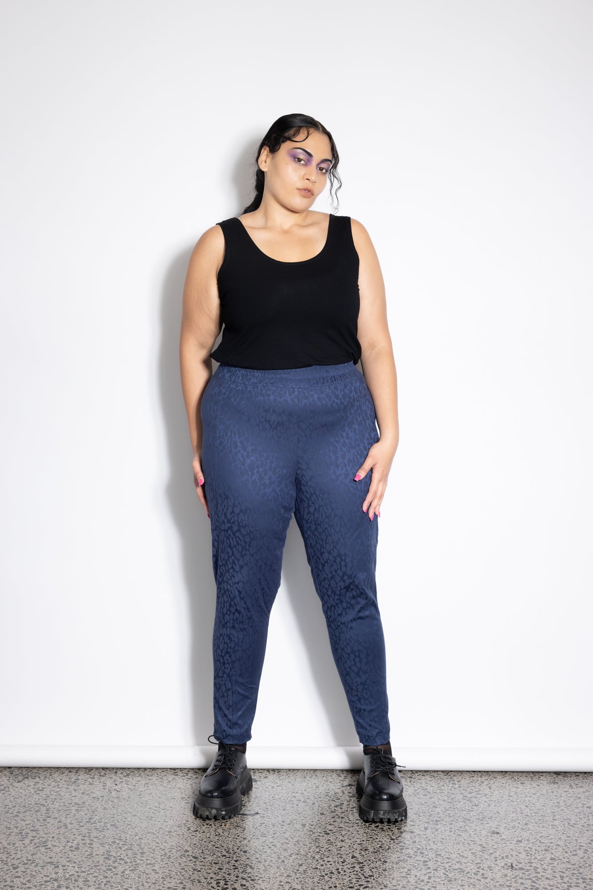 Unity Pants - Blue Leopard