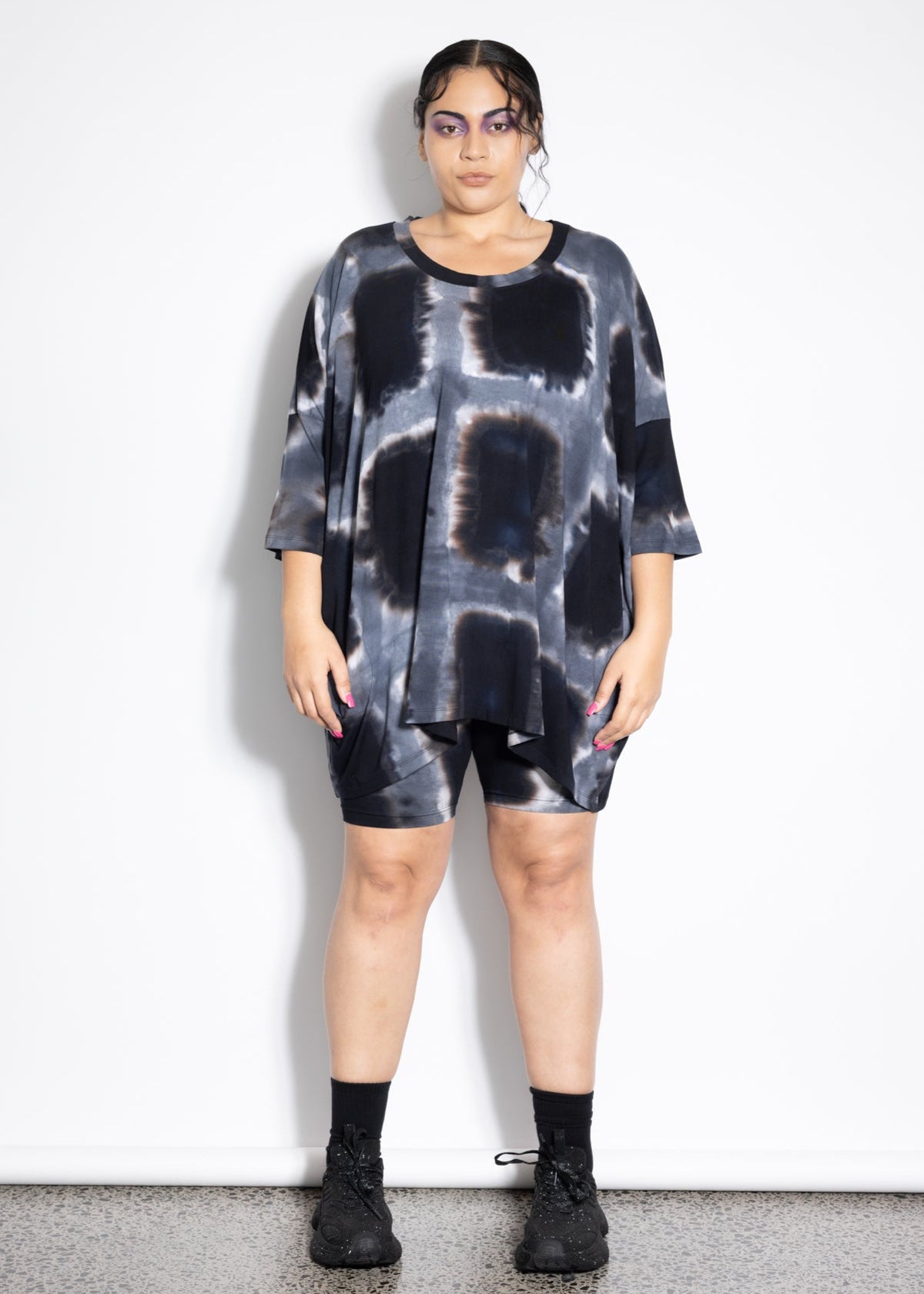 Milo Top - Grey Squares